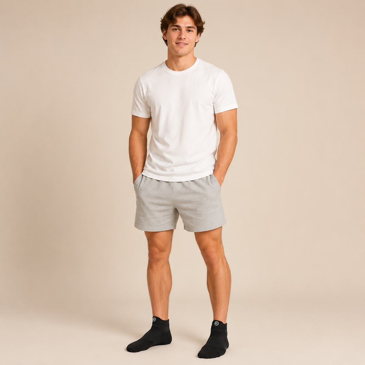 Black Unisex Socks Noir Vale