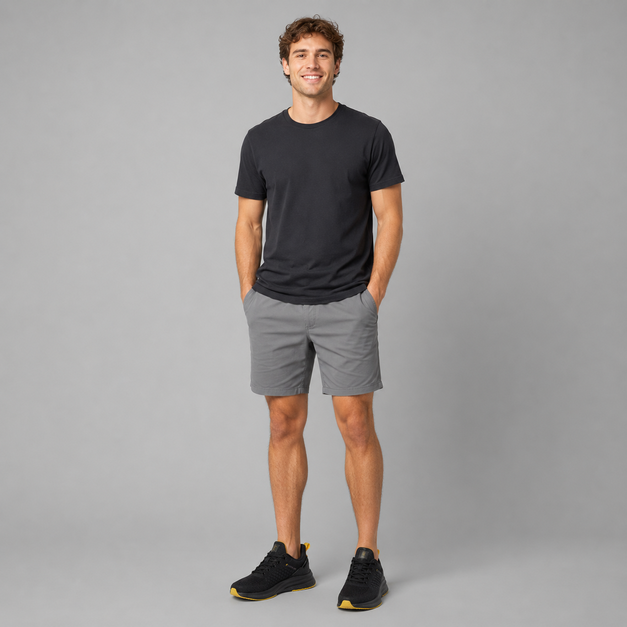 Men's Casual Black Sneakers Velaro Noir